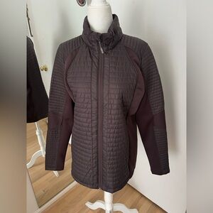 CALIA by Carrie Underwood Quilted Puffer Jacket - Dark Brown